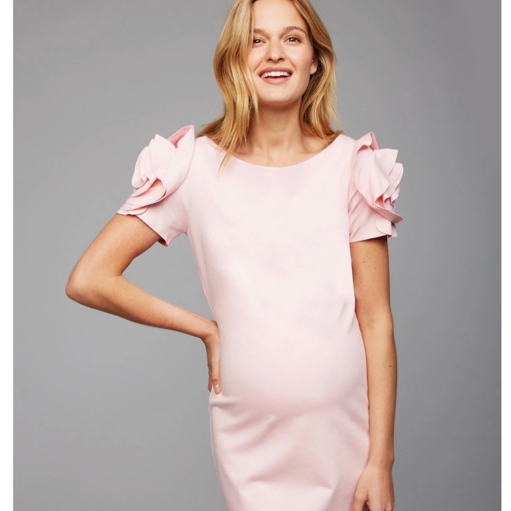 Pietro Brunelli Maternity dress in Blush.
